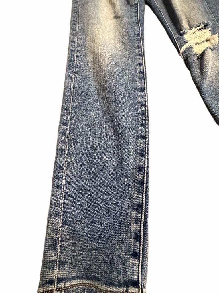 American Eagle Super Stretch Jegging Size 4 Regular Distressed Denim 4