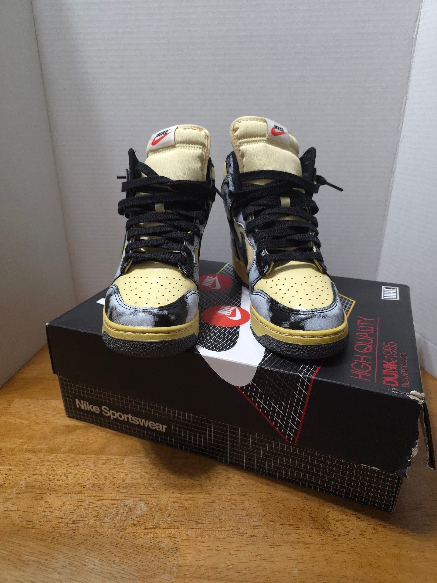 Nike Dunk High 1985 SP Size 6.5 Lemon Drop Acid Wash 3