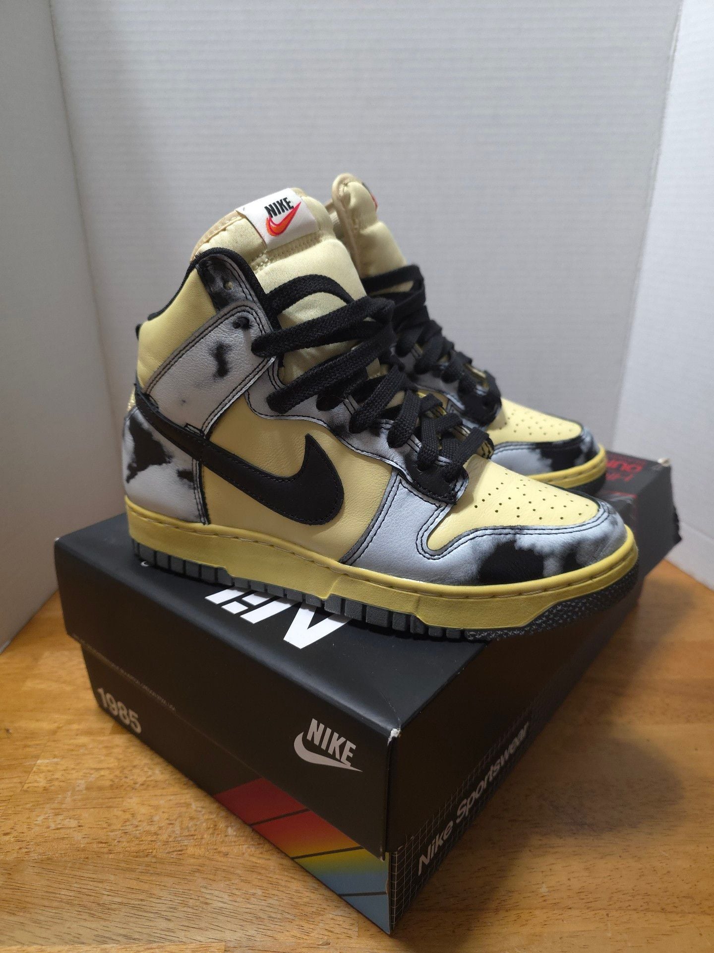 Nike Dunk High 1985 SP Size 6.5 Lemon Drop Acid Wash 4