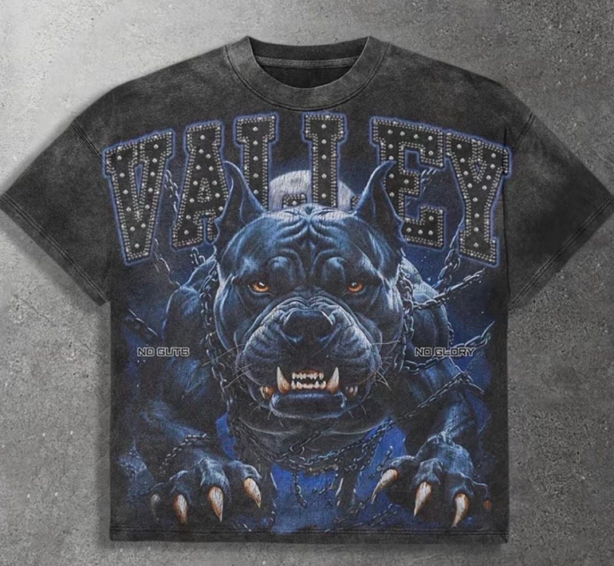 Vintage 90s American Thunder AOP T-Shirt Pitbull Tee... 2