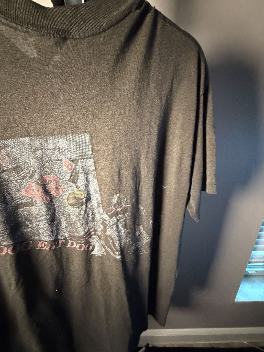 Stedman Vintage Cleveland Football T-Shirt XL (46-48) Black Graphic Tee 10
