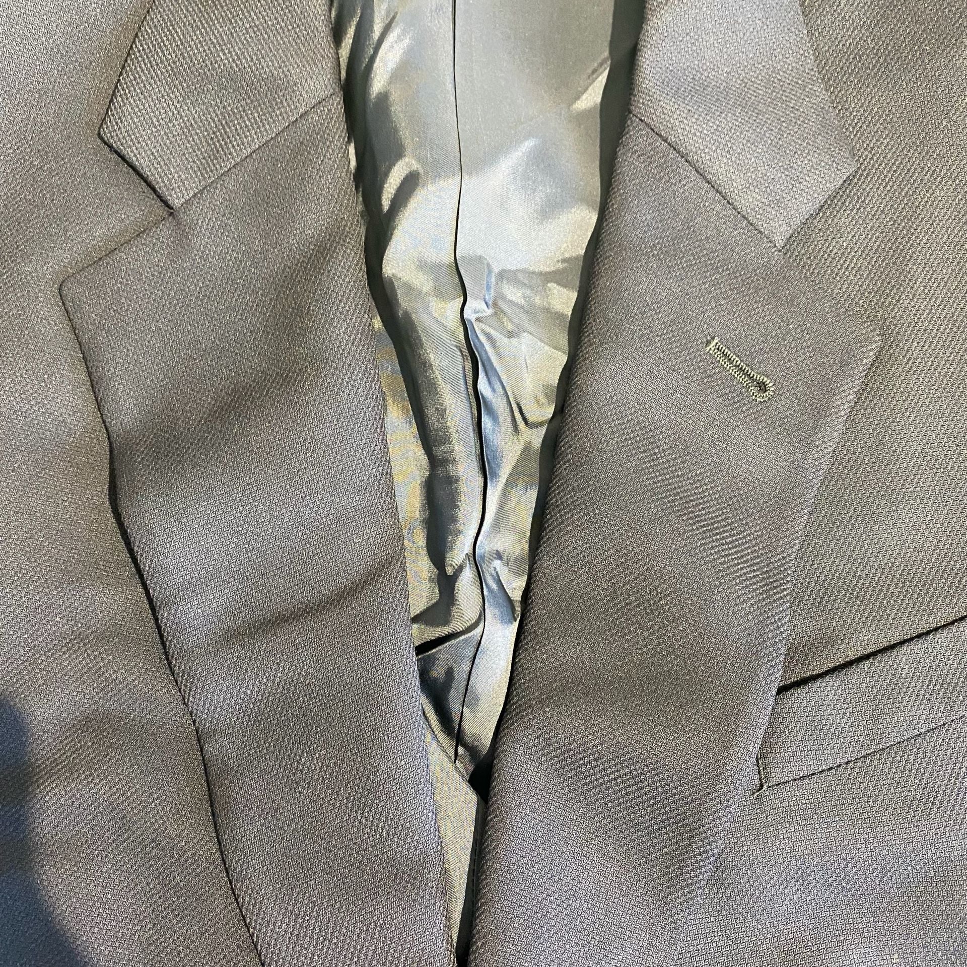 Armani Collezioni Suit Jacket Size 50 Navy Blue Wool Blazer 5