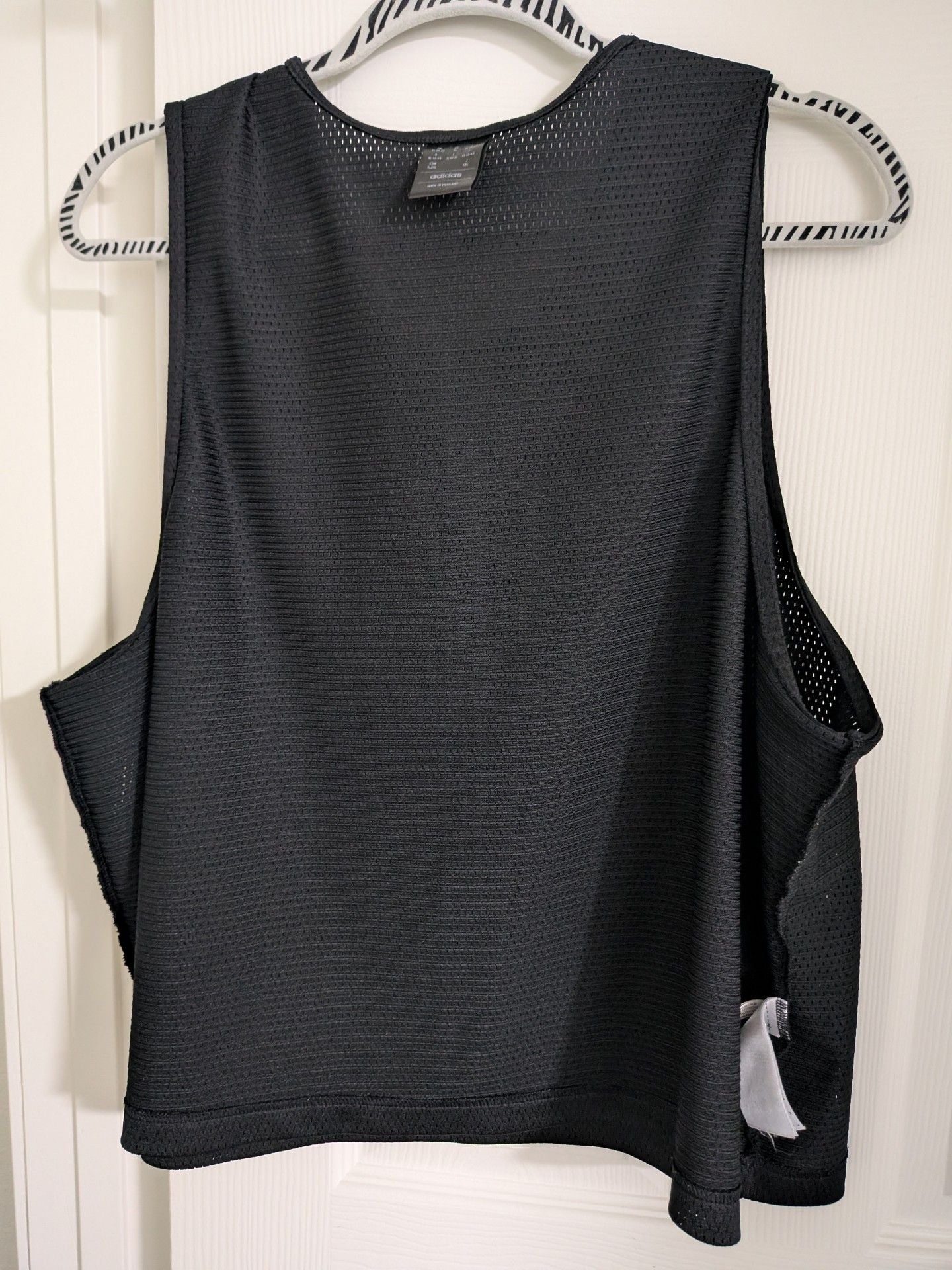 Adidas Hoop As One Basketball Tank Top Size M Black Mesh 11