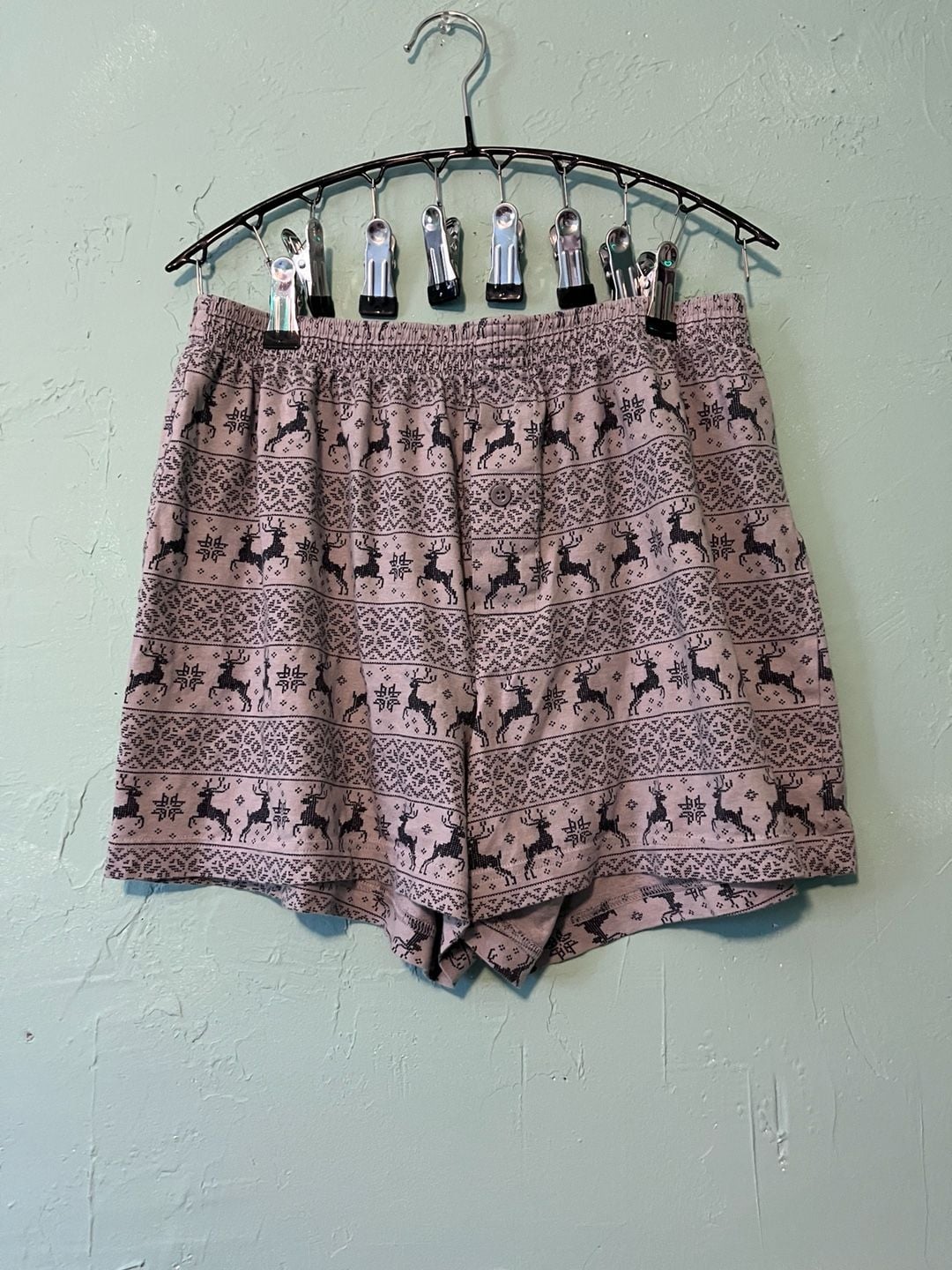 Dip Pajama Shorts Size M Reindeer Nordic Sleepwear 2