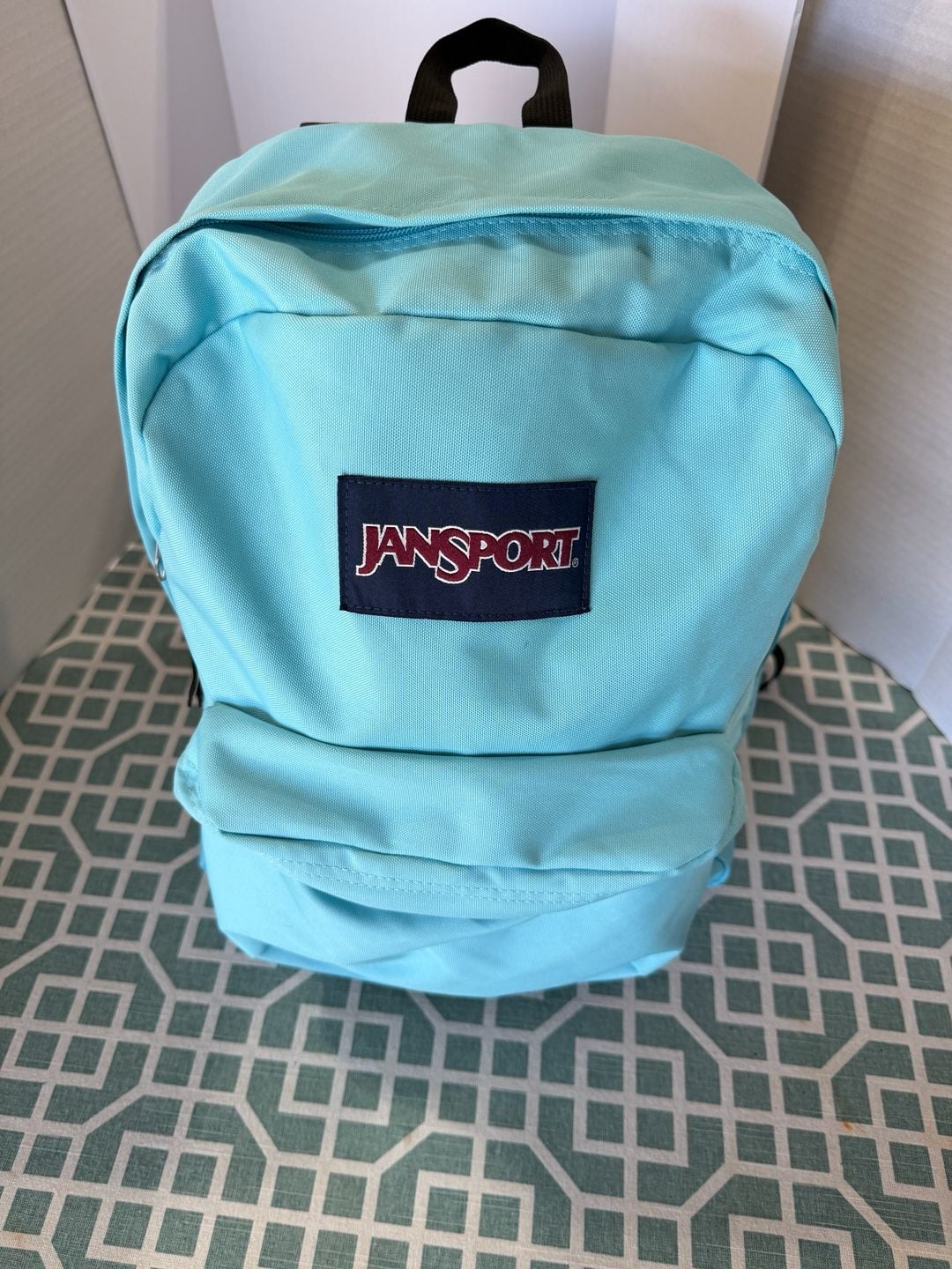 JanSport SuperBreak Backpack Aqua Dash Light Blue 2