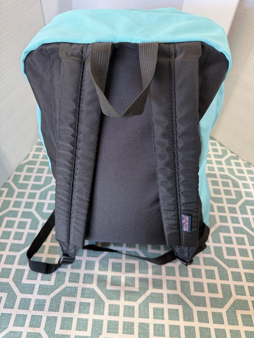 JanSport SuperBreak Backpack Aqua Dash Light Blue 9