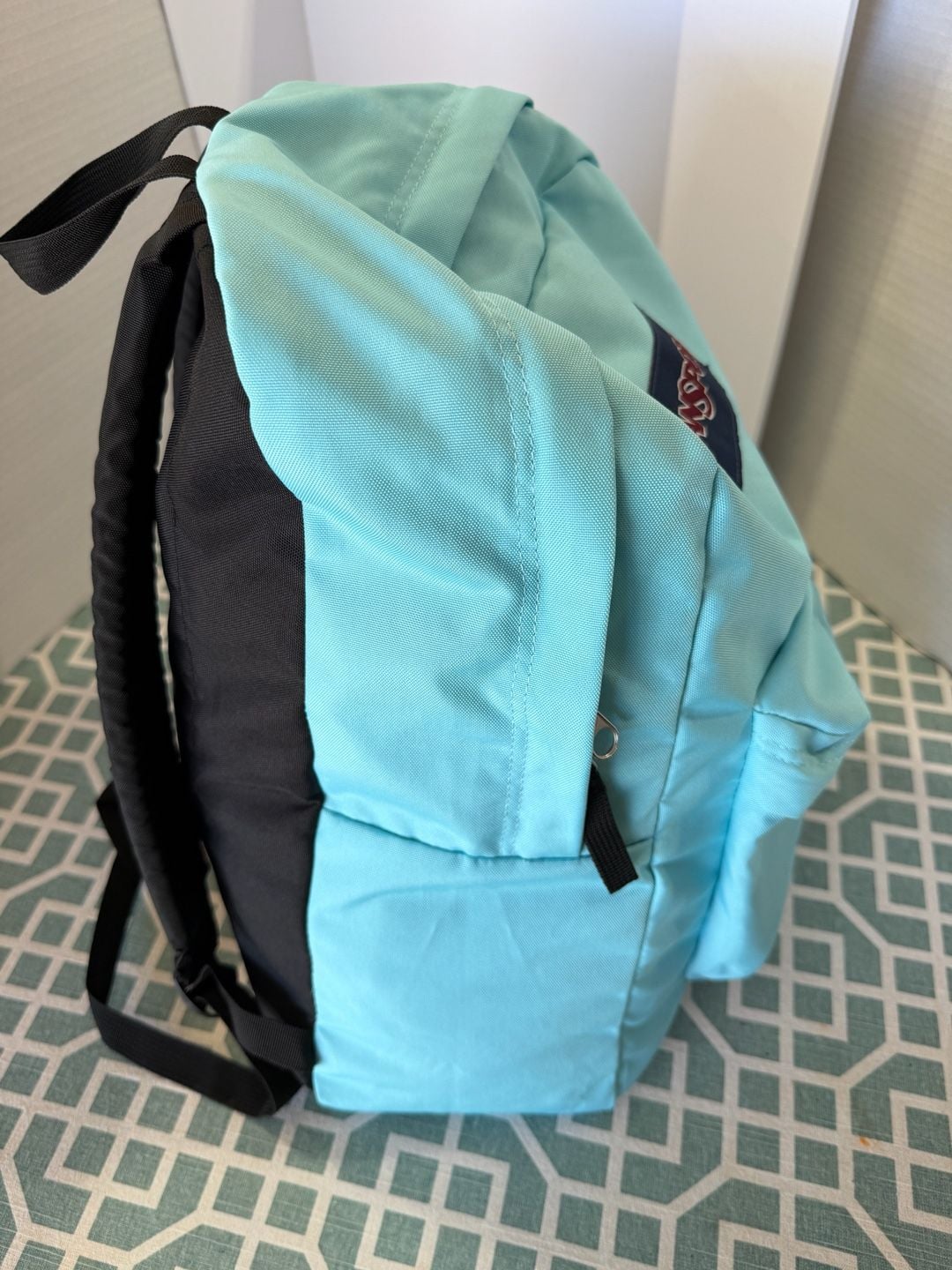 JanSport SuperBreak Backpack Aqua Dash Light Blue 10
