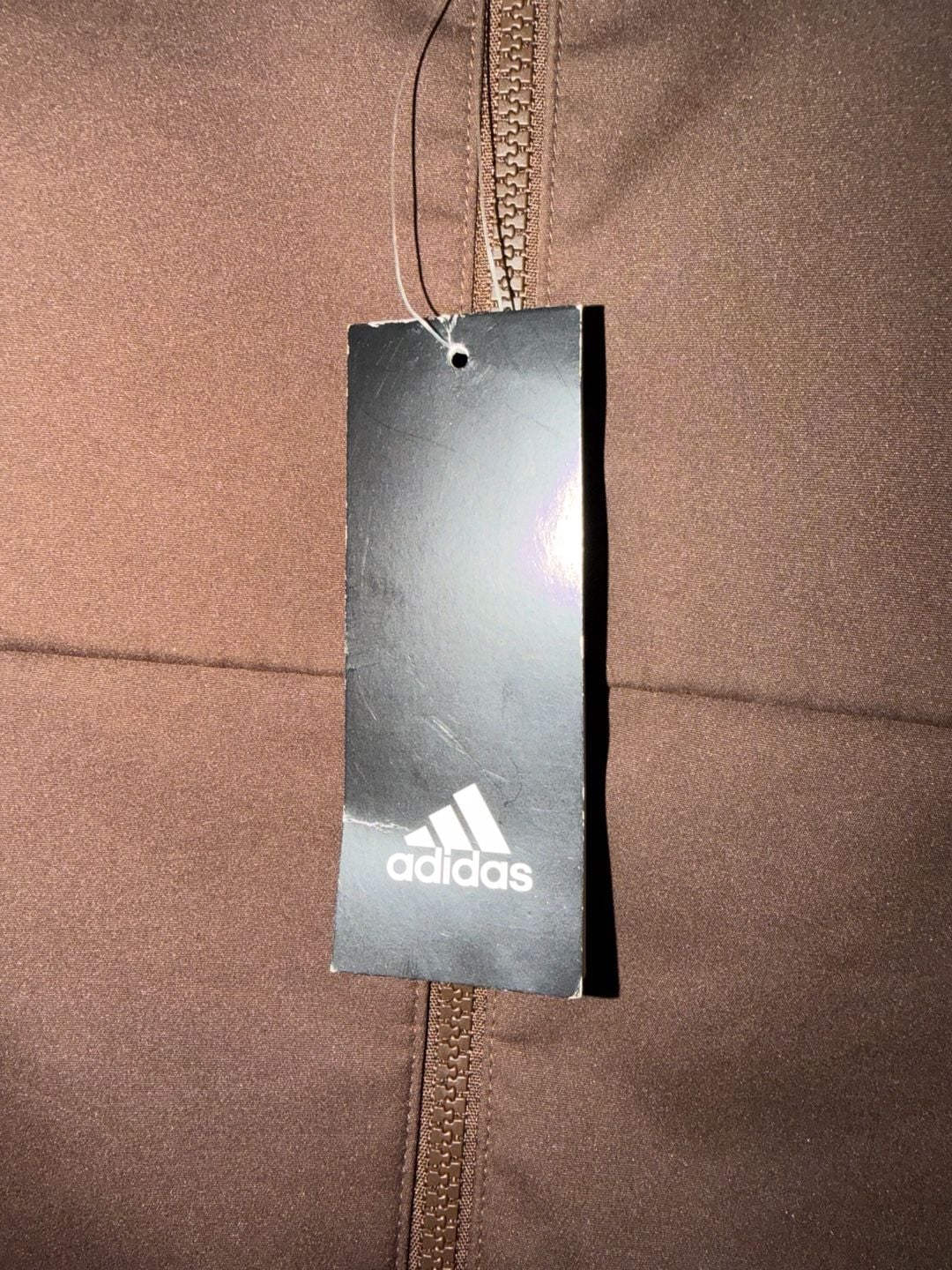 Adidas Full Zip Vest Size L Brown 5