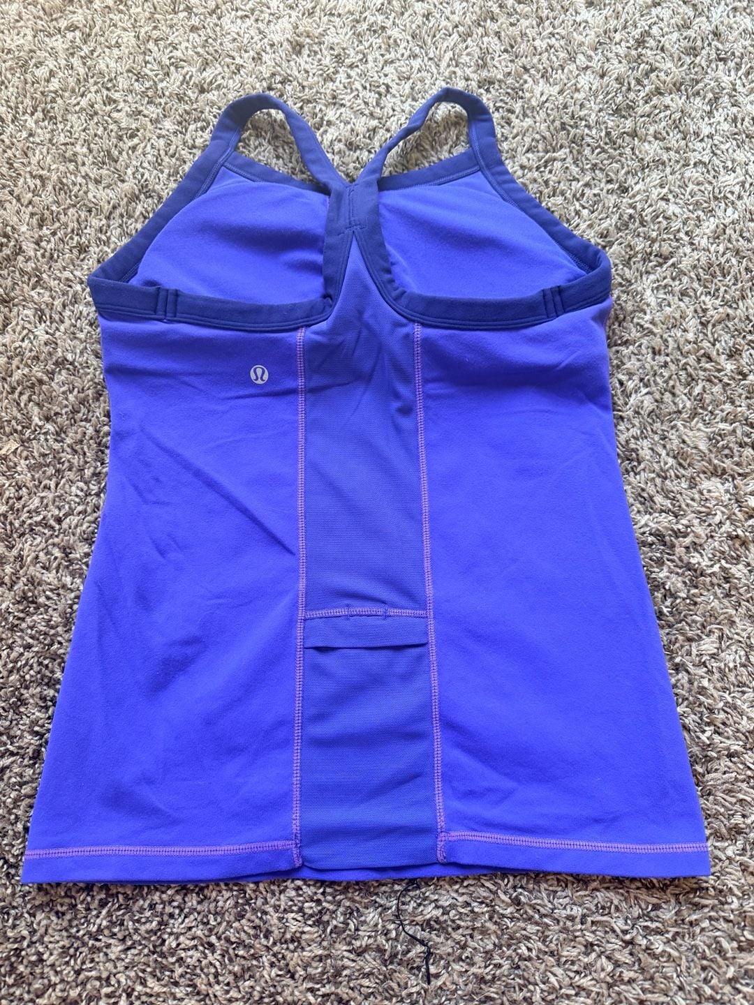 Lululemon Power Y Tank Top Size 6 Purple Athletic Workout 3