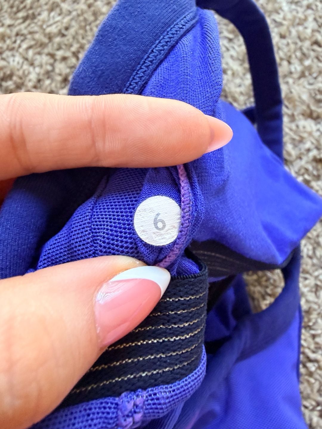 Lululemon Power Y Tank Top Size 6 Purple Athletic Workout 4