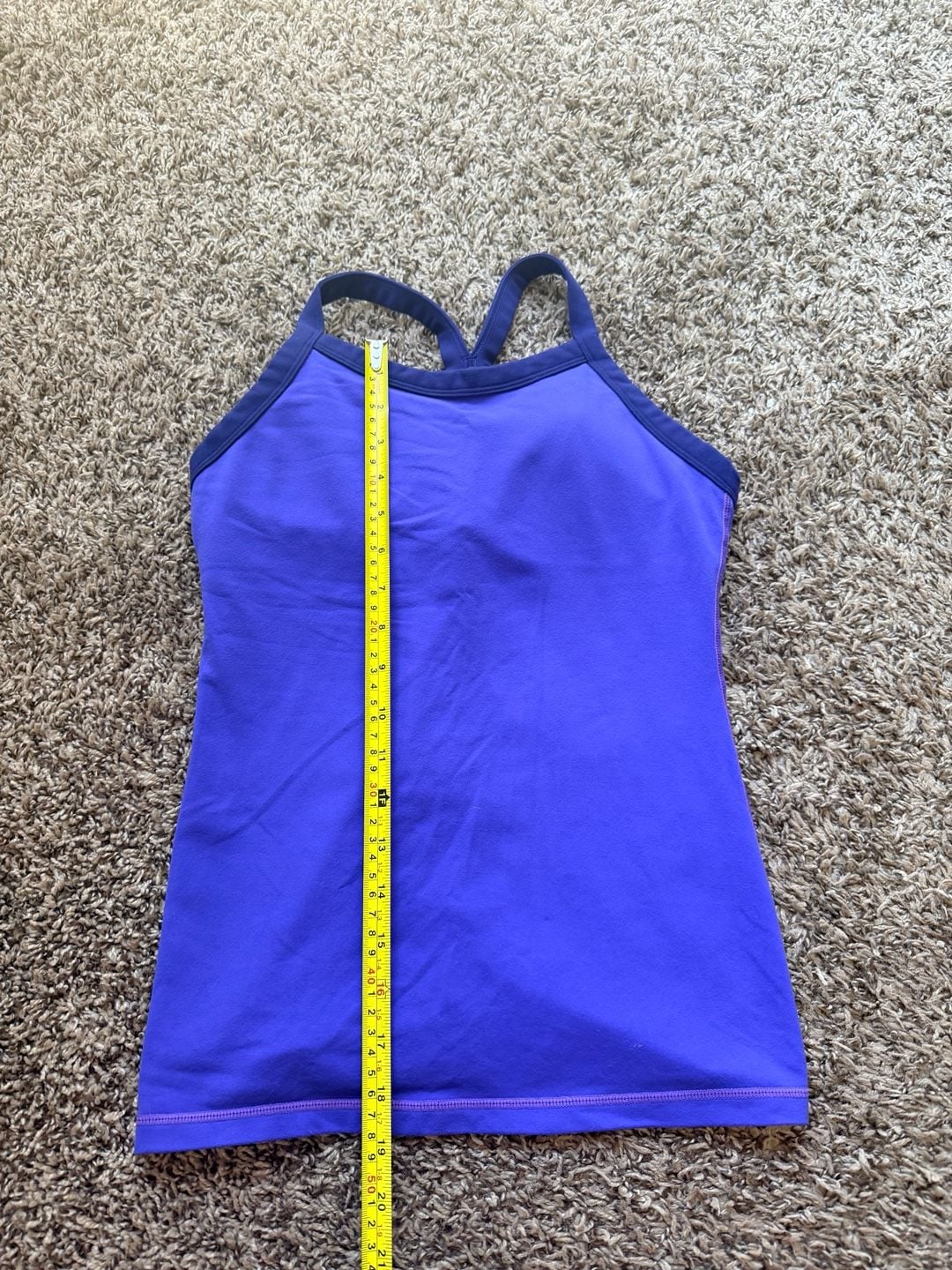 Lululemon Power Y Tank Top Size 6 Purple Athletic Workout 5
