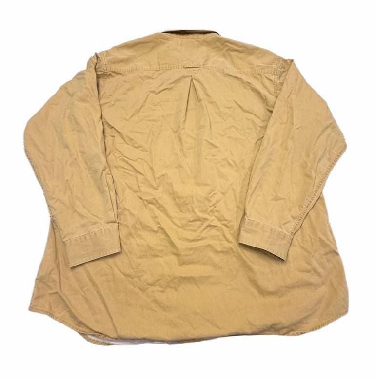Columbia Mens XXL Yellow Button Up Shirt Long Sleeve Cotton Outdoor Hiking 2XL 3