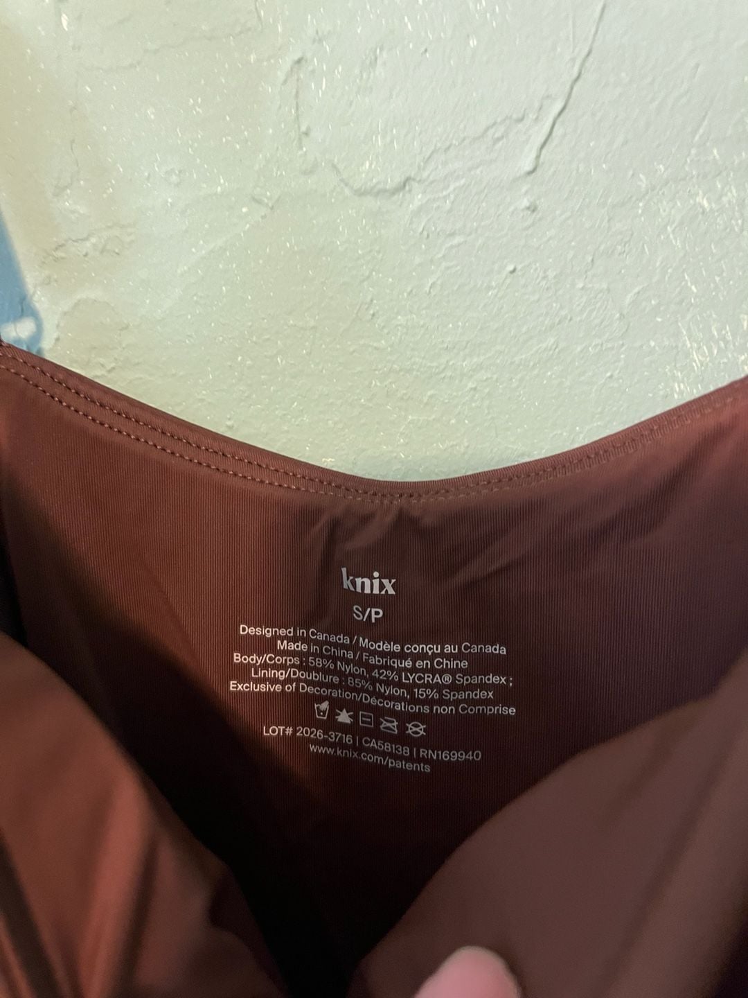 Knix Limited Edition Sculpt Classic One Piece Size S 7