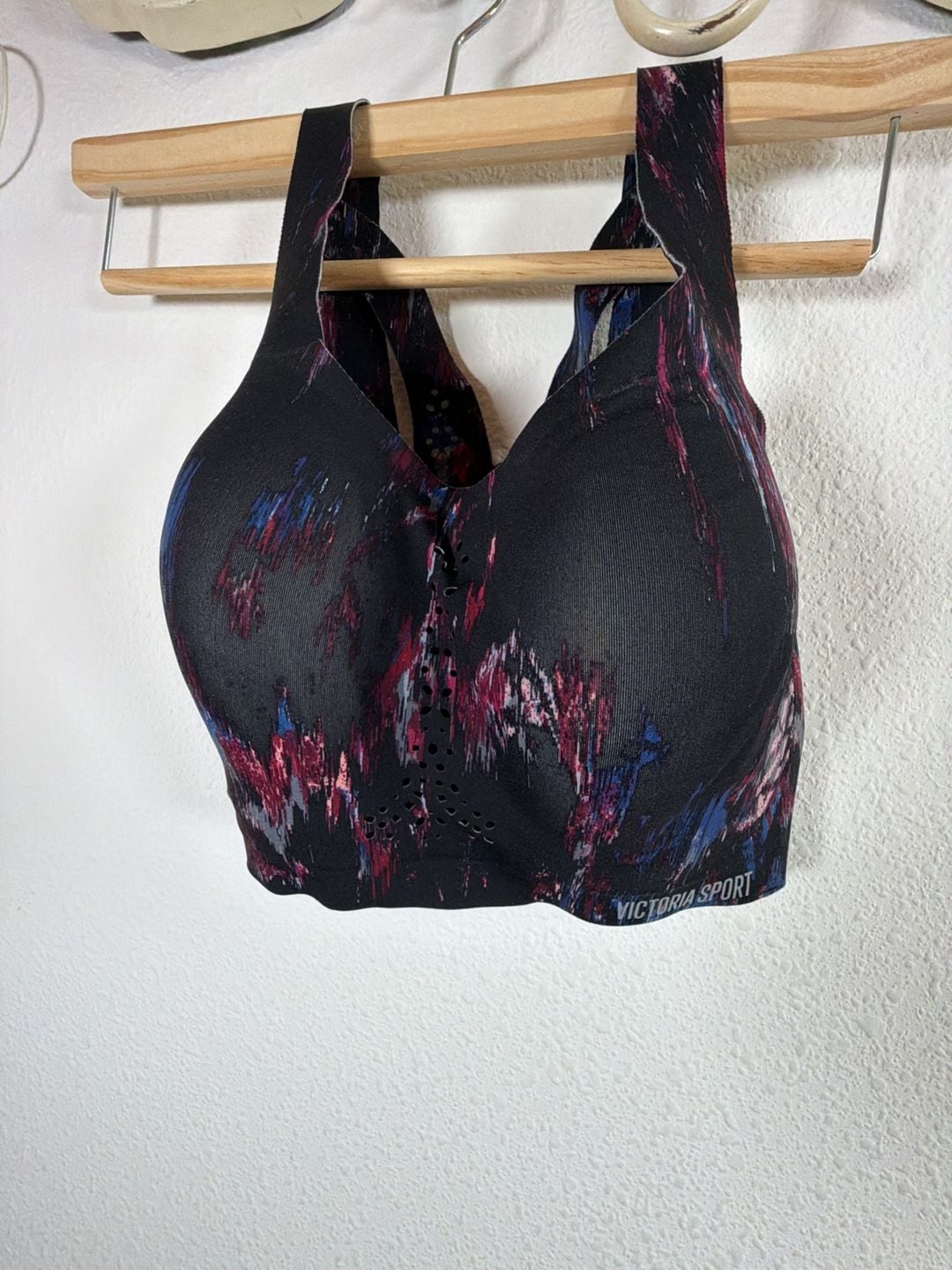 Victoria's Secret Sport Angel Max Sports Bra Size 32DD Black Multicolor 2