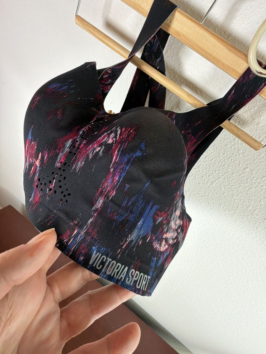 Victoria's Secret Sport Angel Max Sports Bra Size 32DD Black Multicolor 3