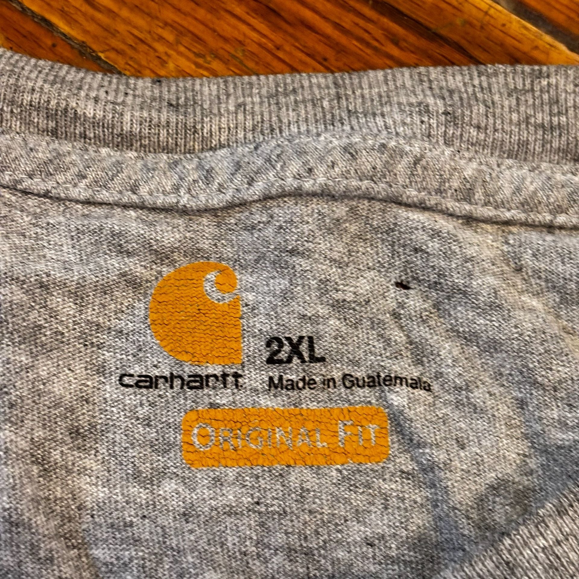 Carhartt Workwear Pocket Long Sleeve Henley Shirt Size 2XL Gray 3