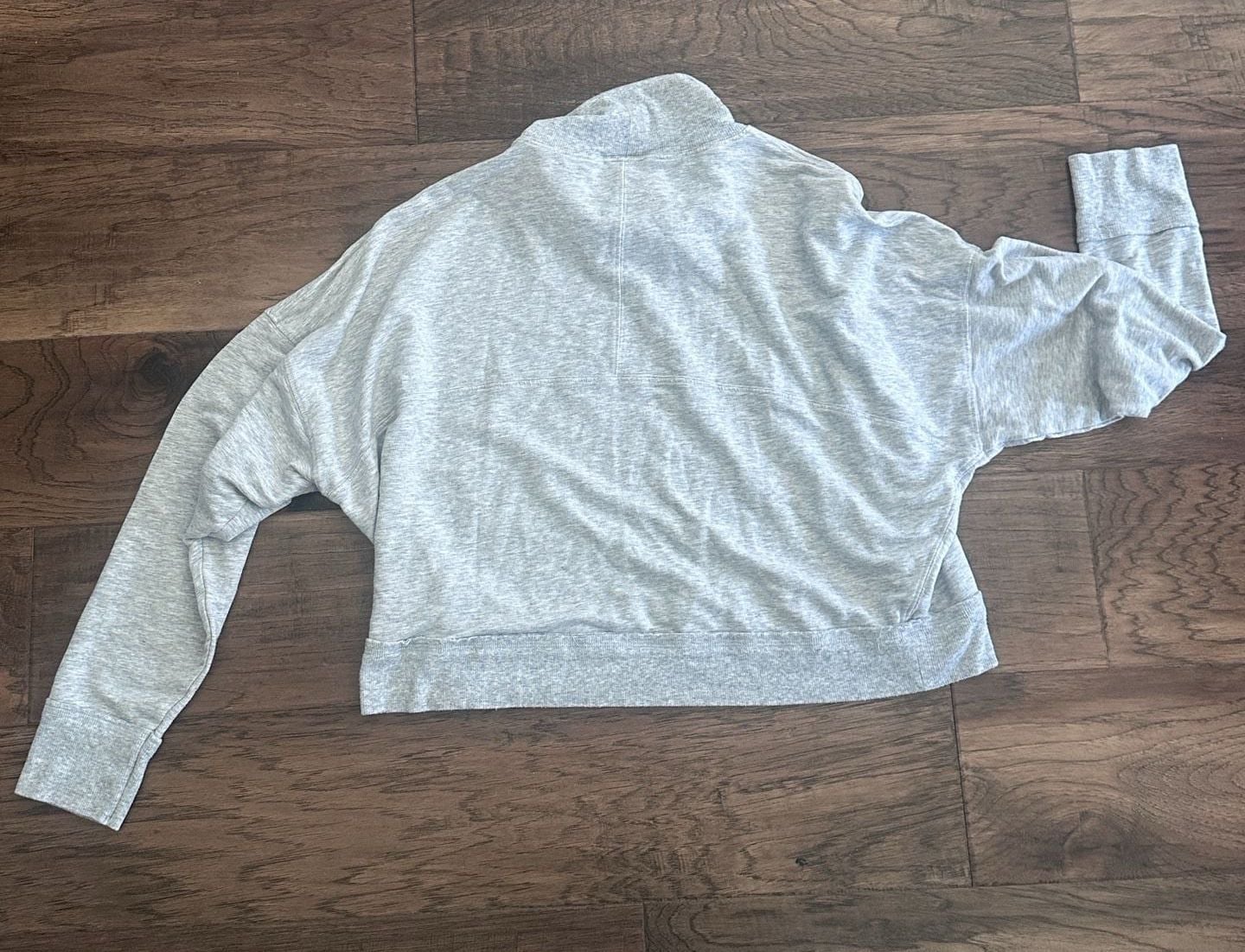 FP Movement Lara Pullover Sweatshirt Size S Gray Mock Neck Dolman Sleeve 6