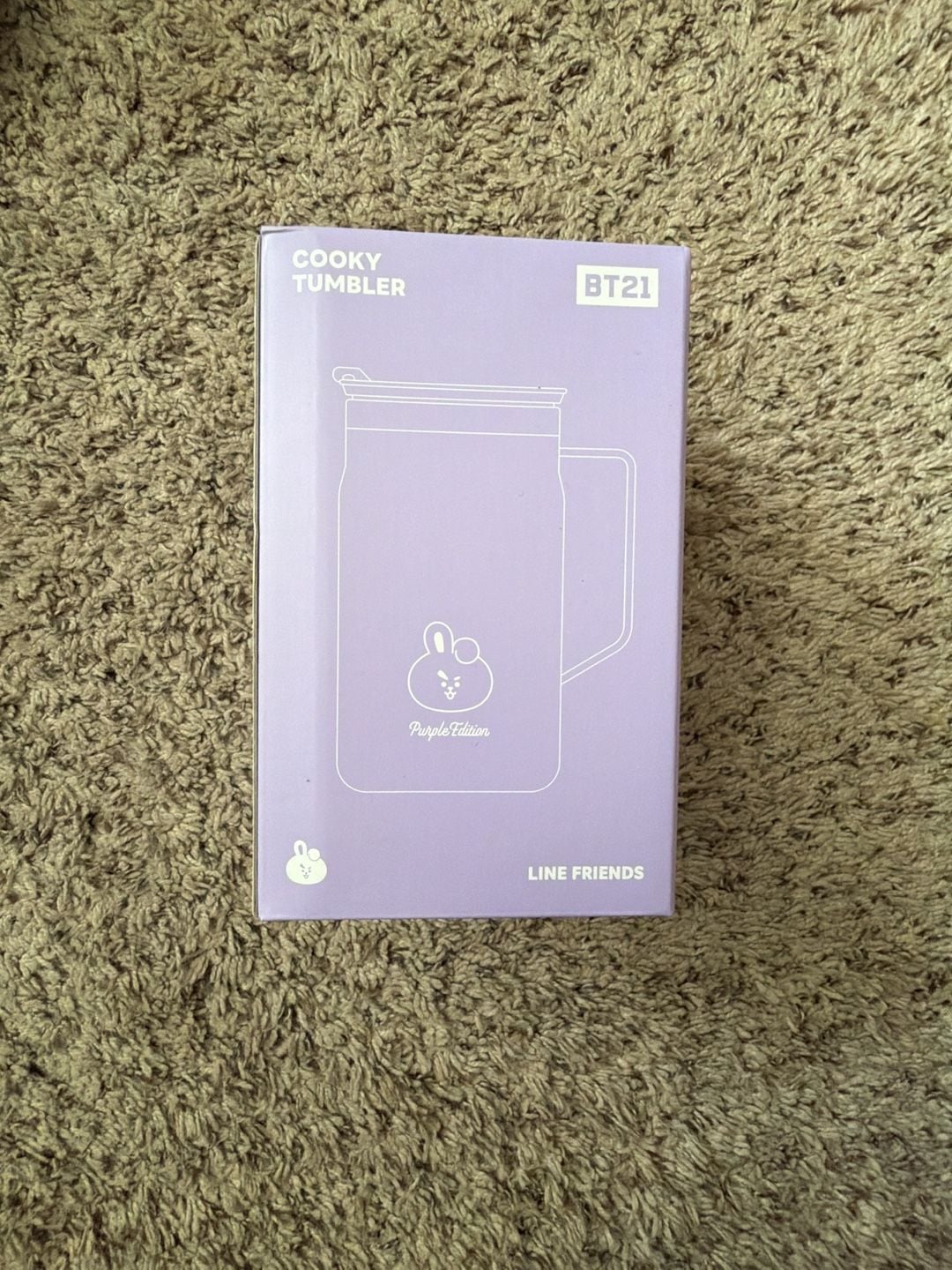 BT21 COOKY TUMBLER PURPLE WISH LINE FRIENDS 1