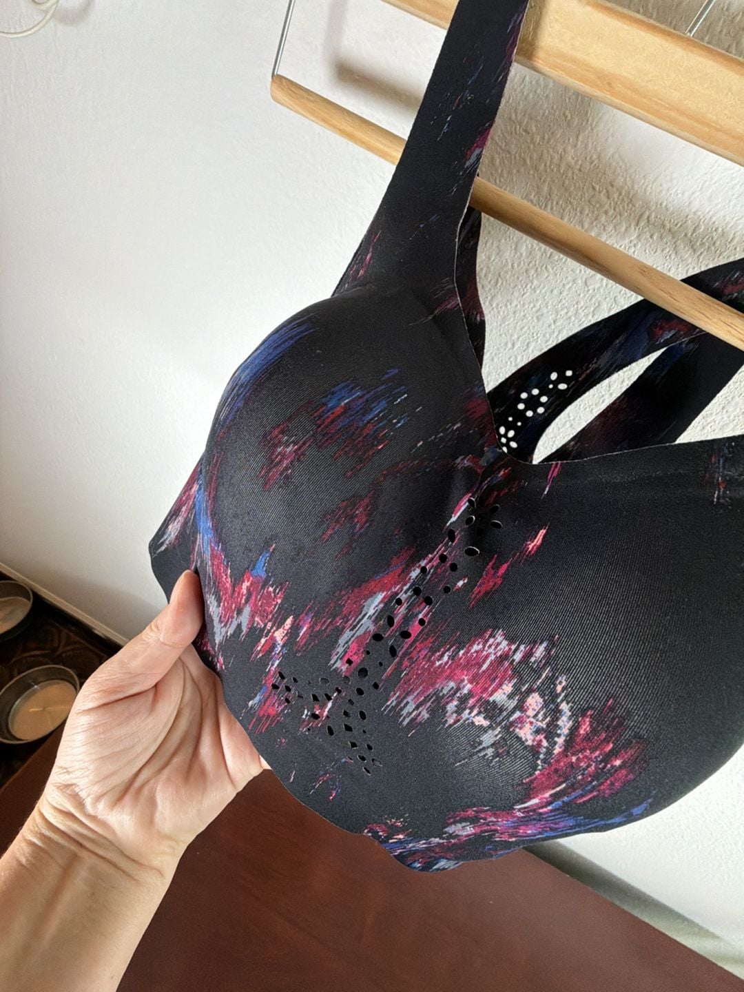 Victoria's Secret Sport Angel Max Sports Bra Size 32DD Black Multicolor 8