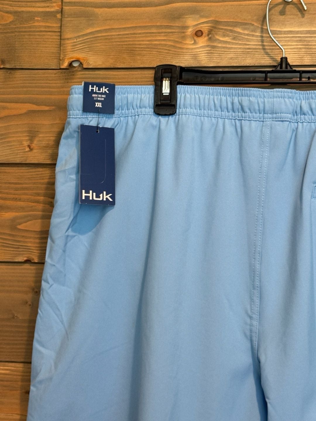 Huk Pursuit Volley Shorts XXL Light Blue Performance Swim Trunks 6