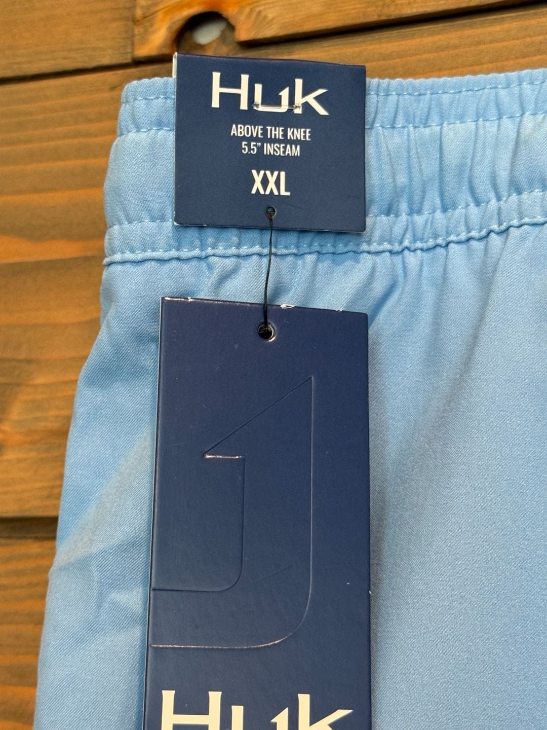 Huk Pursuit Volley Shorts XXL Light Blue Performance Swim Trunks 10