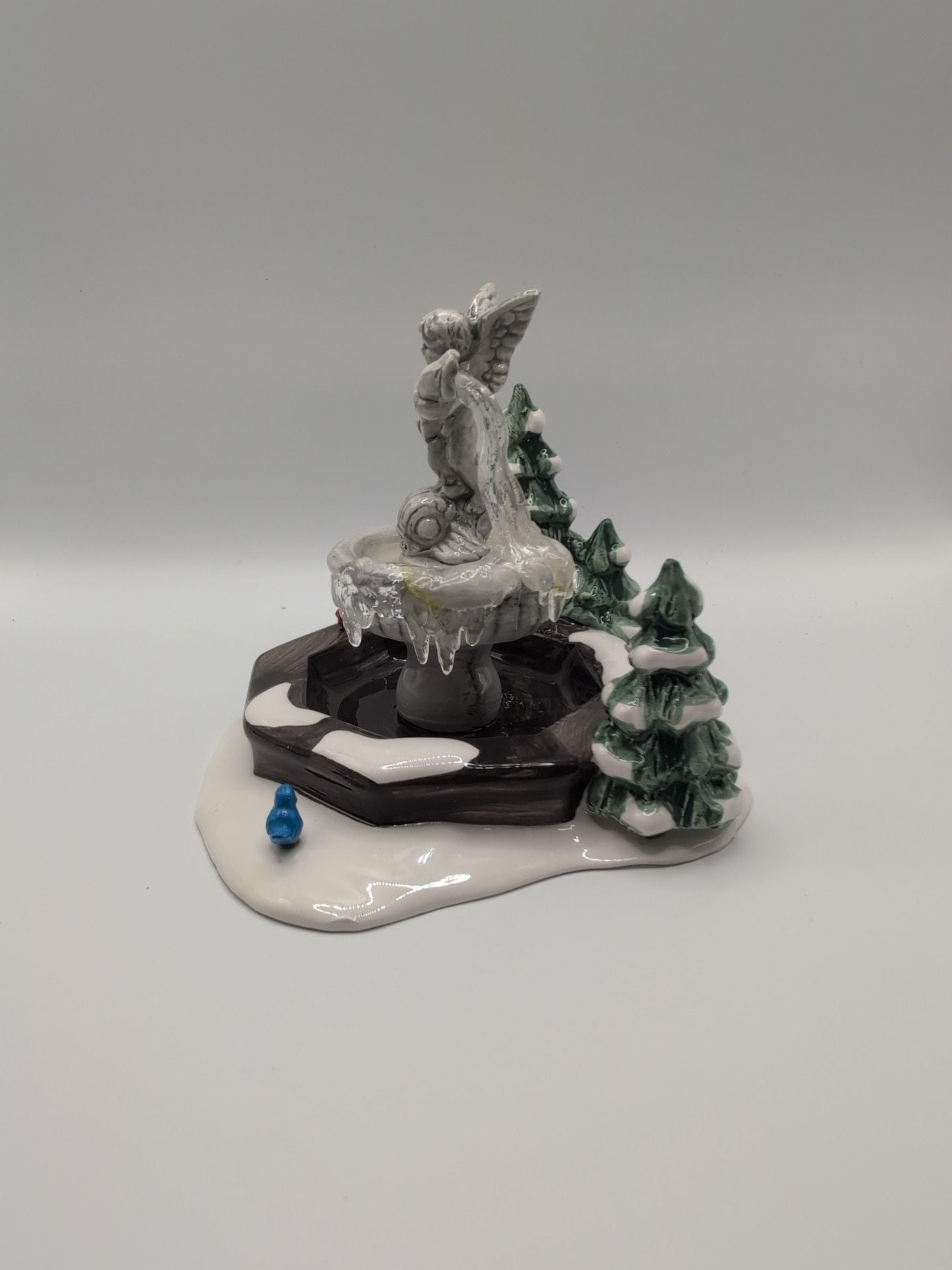 Department 56 Snow Village Winter Fountain Handpainted Ceramic Accessory 7