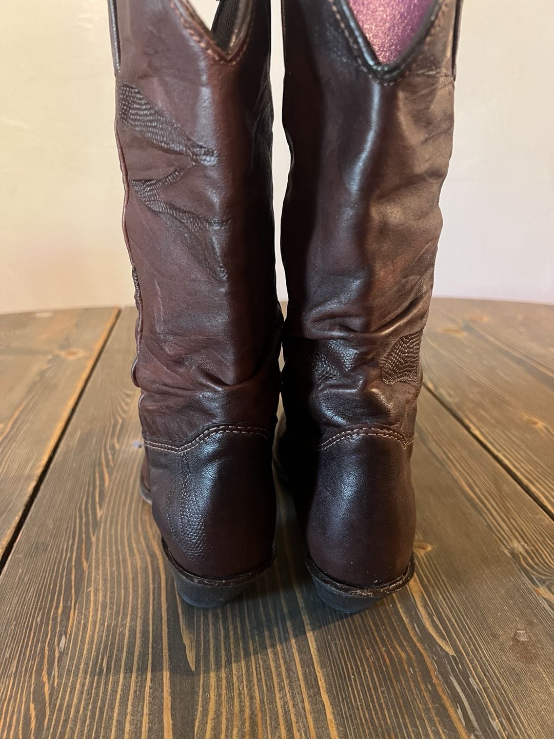 Durango Western Cowboy Boots Brown 7M Leather Slouch 25023 4