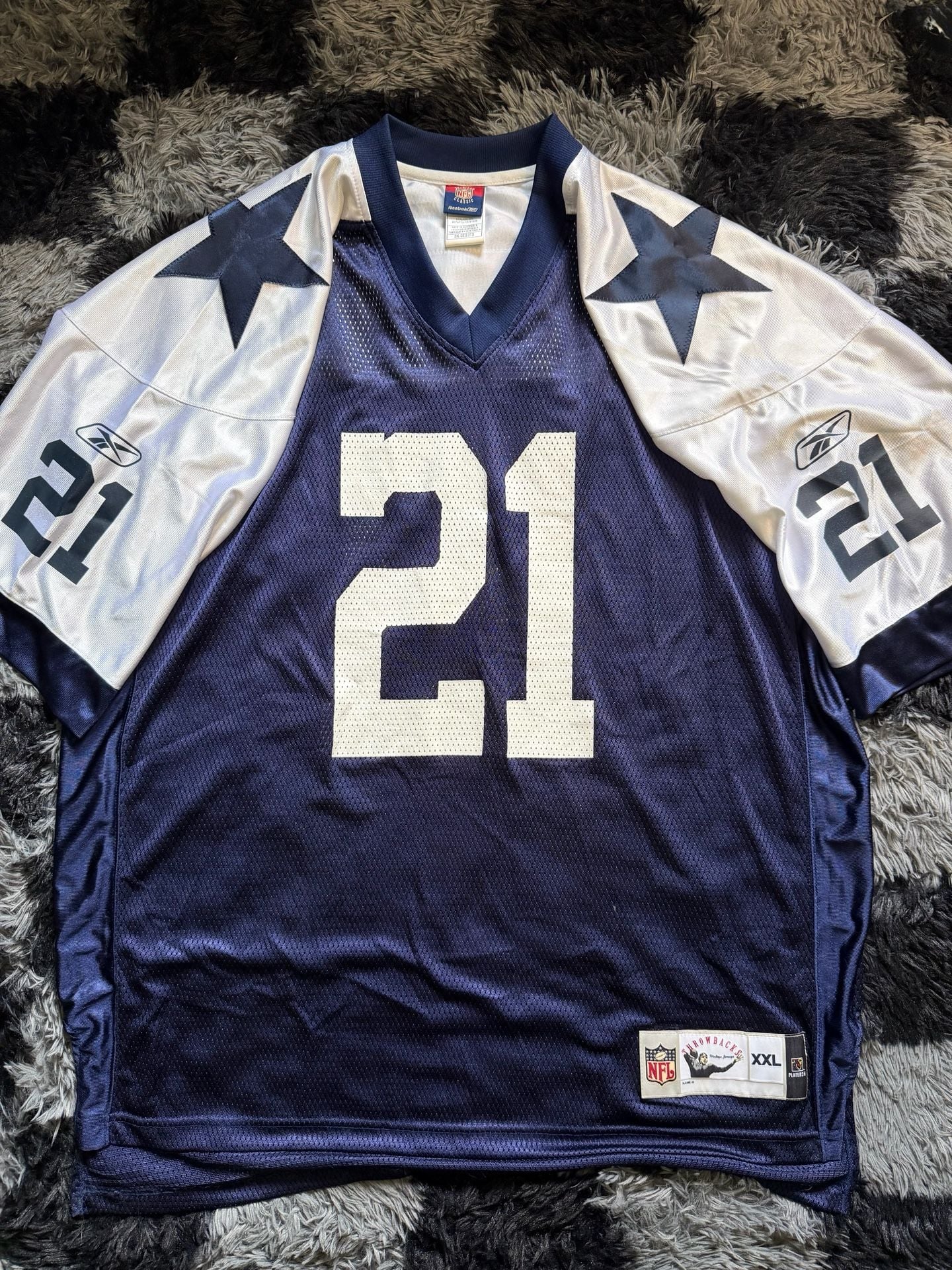 Y2K Vintage Dallas Cowboys Julius Jones #21 Reebok Gridiron Classic Jersey XXL 9