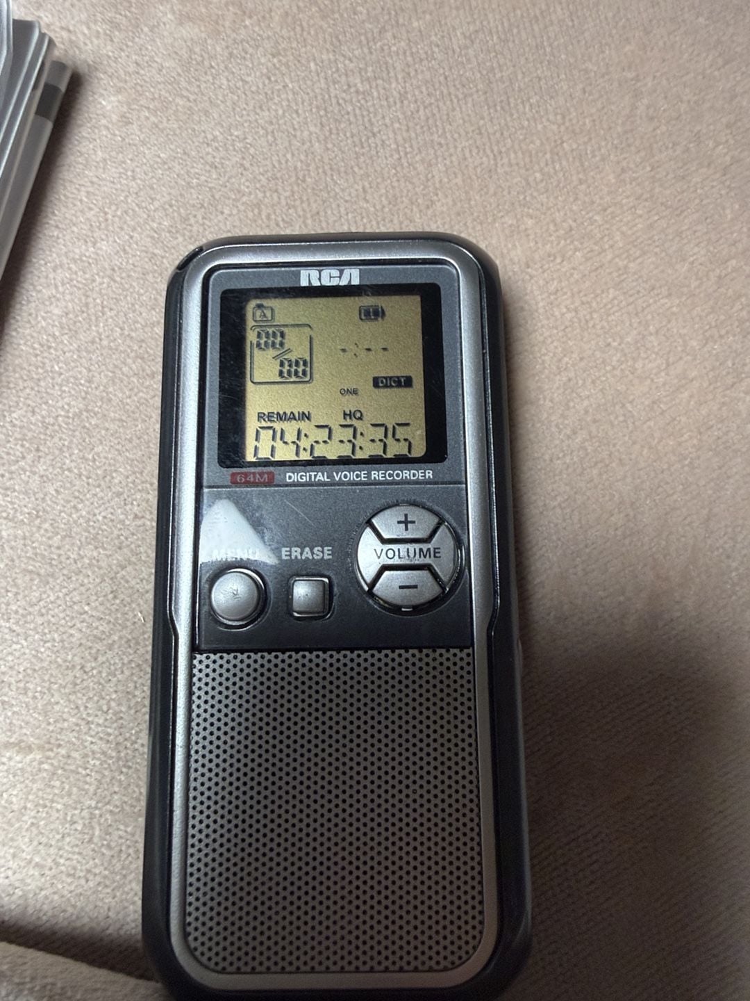 RCA Digital Voice Recorder Rp5022b 64mb With Manual 9