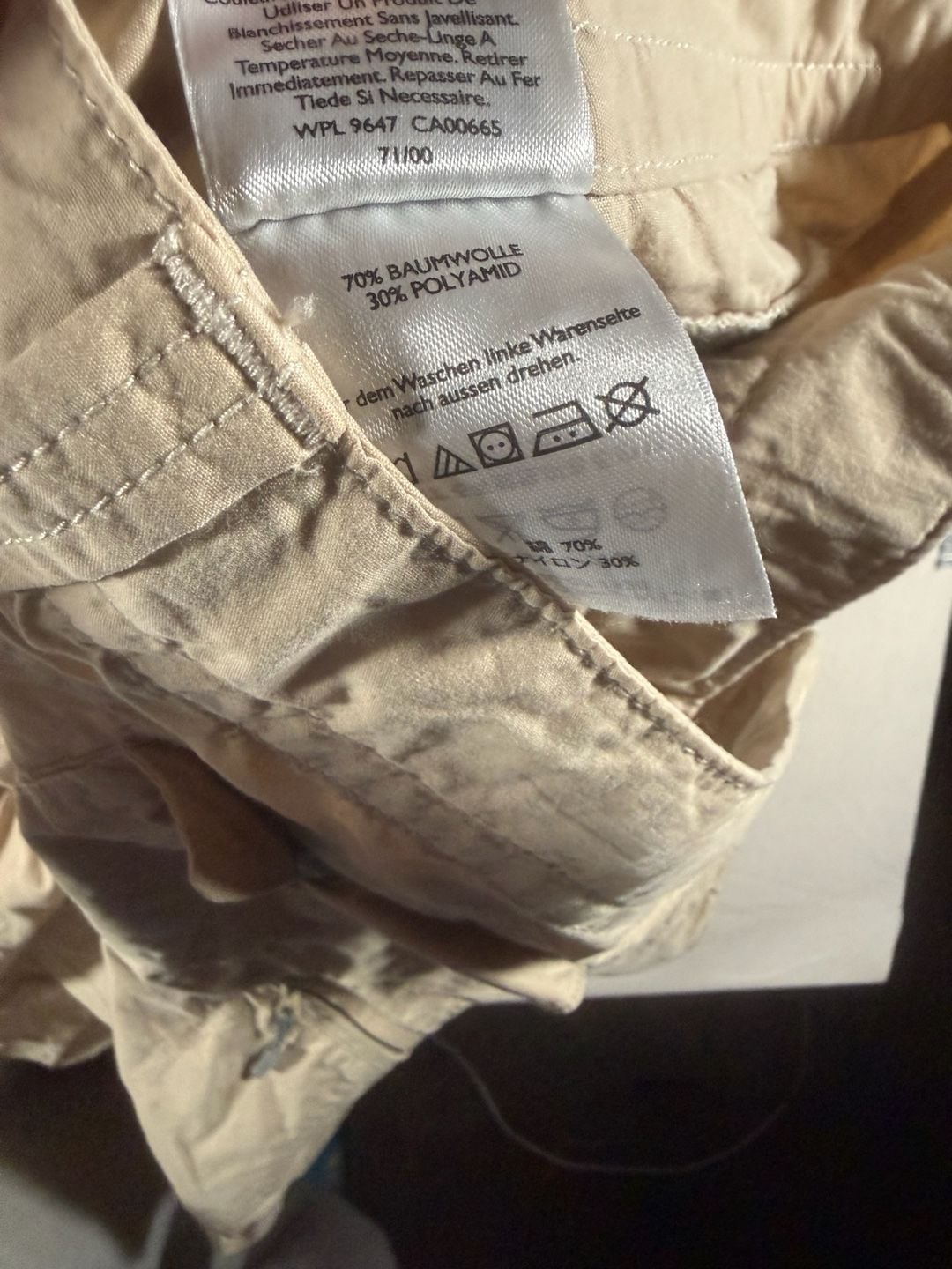 Women’s Eddie Bauer Convertible Hiking Pants Size 12 Tan Cargo Zip-Off 5
