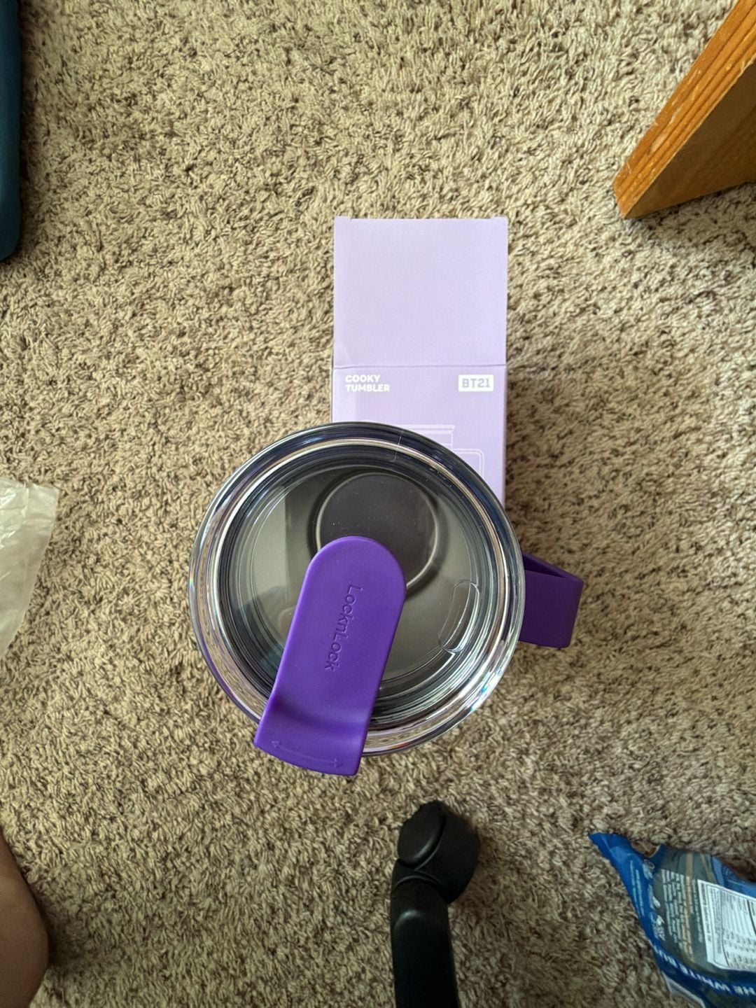 BT21 COOKY TUMBLER PURPLE WISH LINE FRIENDS 4