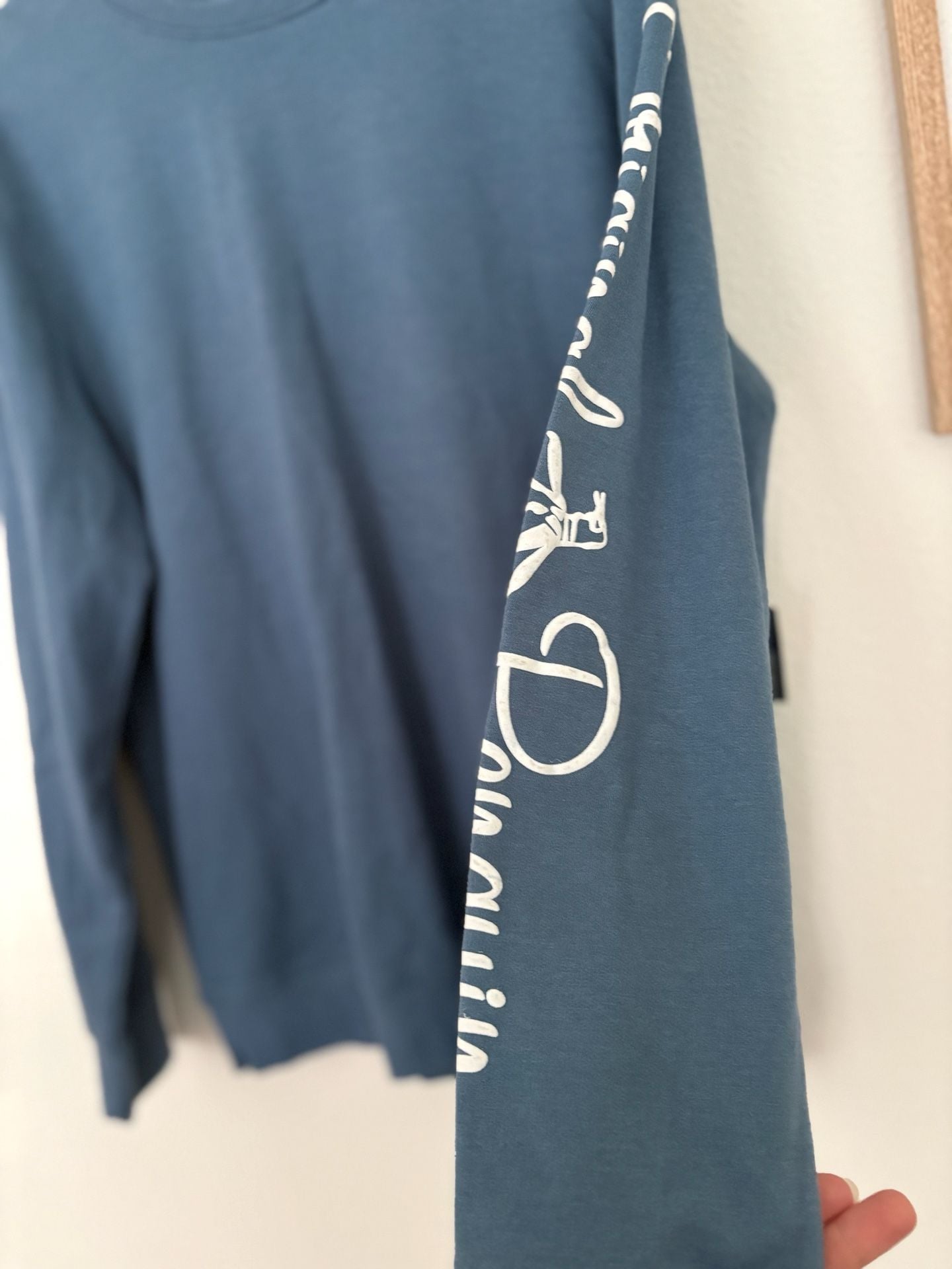 Original Penguin Sweatshirt Size M Copen Blue Sleeve Logo 4