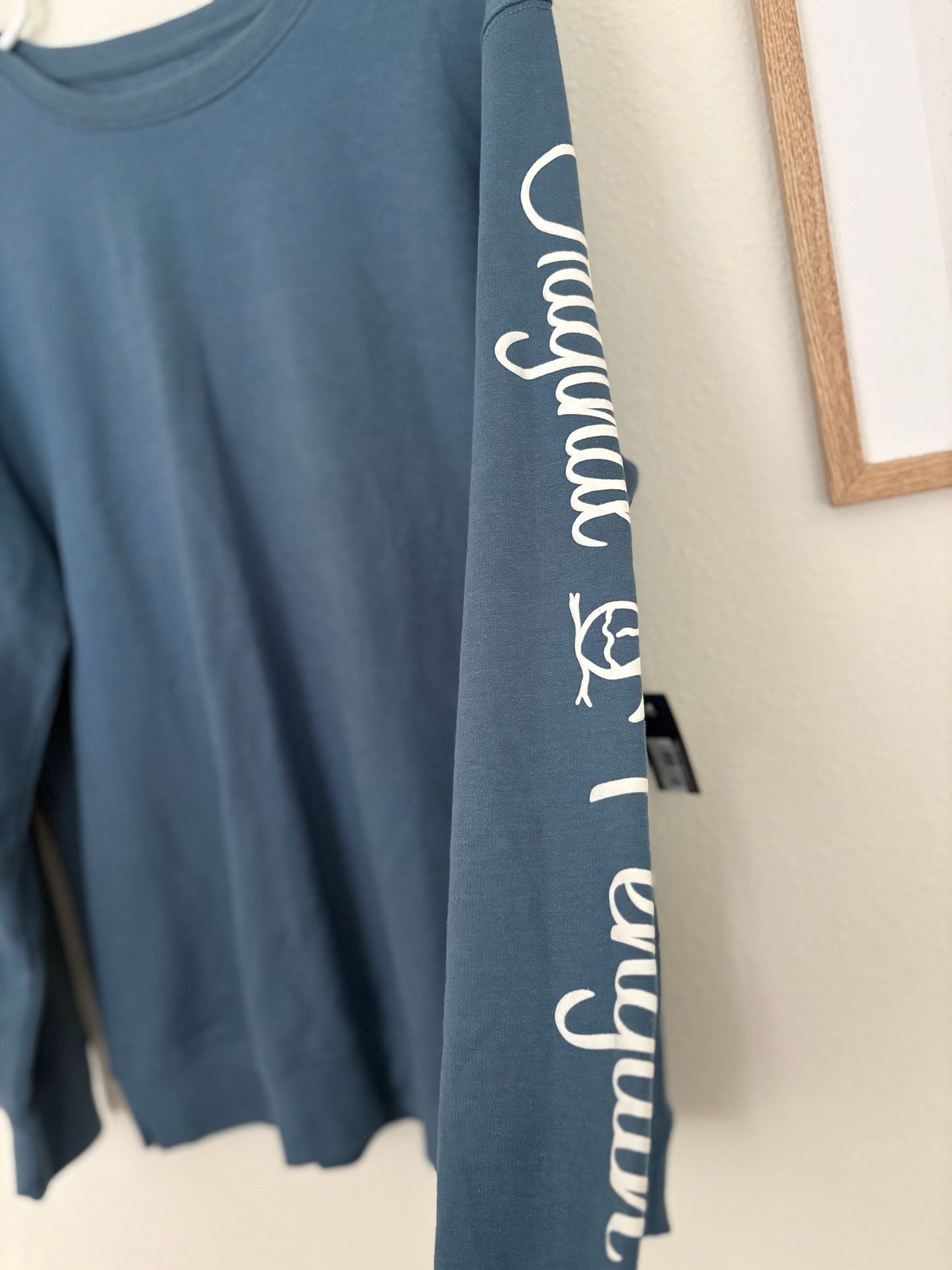 Original Penguin Sweatshirt Size M Copen Blue Sleeve Logo 5