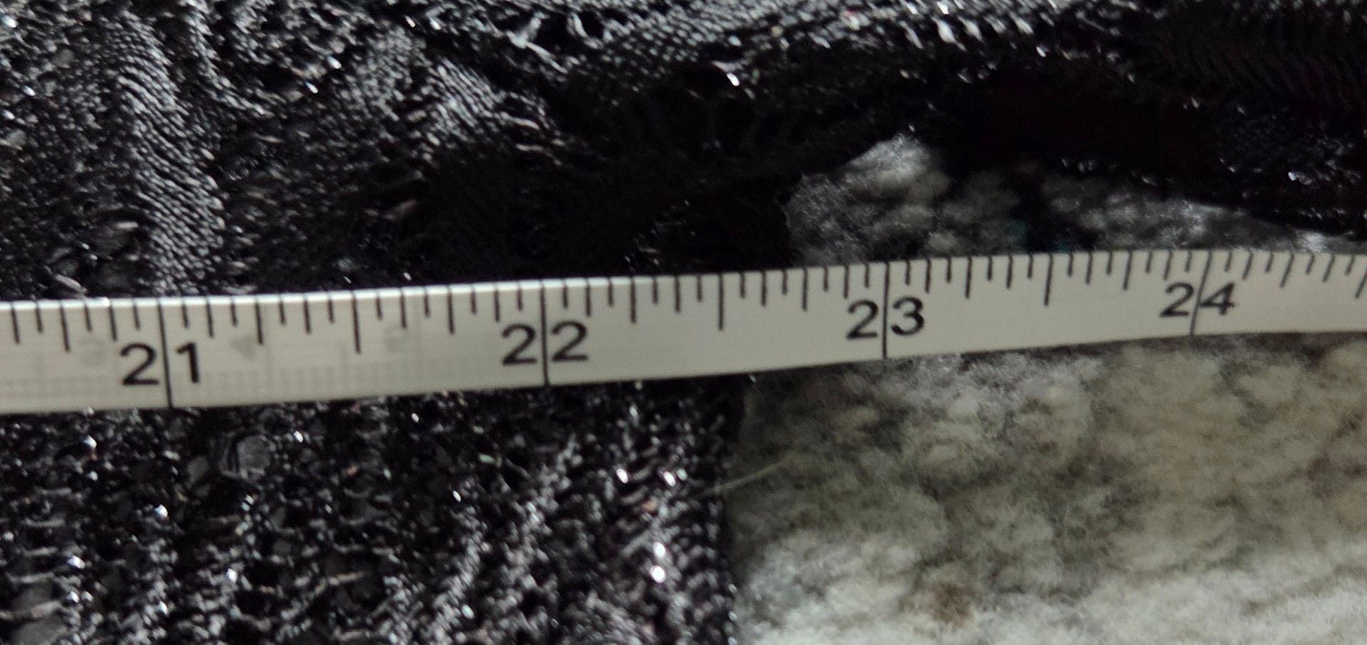 Faded Glory Swimwear Cover Up Size L 12/14 Black Shimmery Crochet 5
