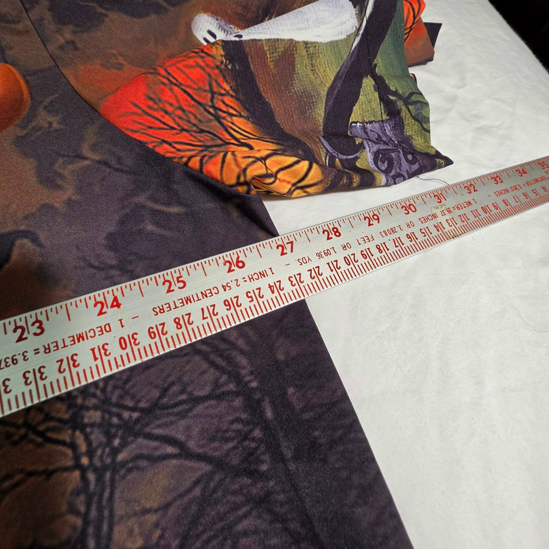 Halloween Spooky Ghost Pumpkin Short Sleeve Button Down Shirt XXL 5