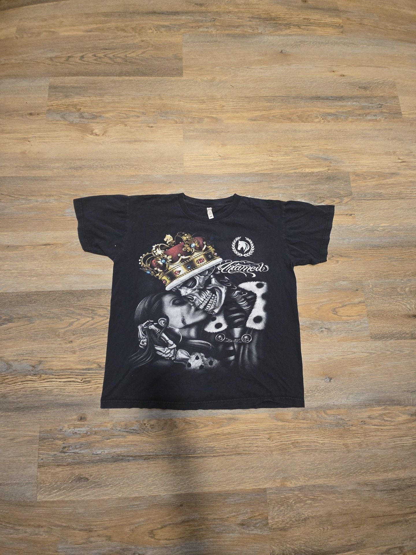ShirtBANC Untamed Lovers Skeleton King Graphic T-Shirt Black 1