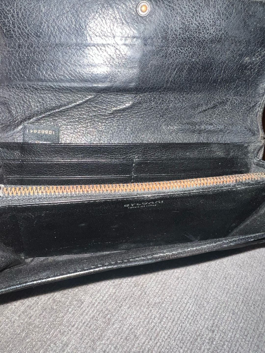 Bvlgari Black Canvas Logomania Long Wallet 2