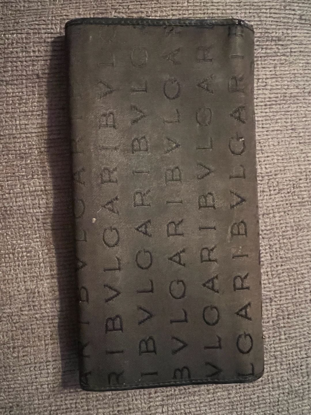 Bvlgari Black Canvas Logomania Long Wallet 4