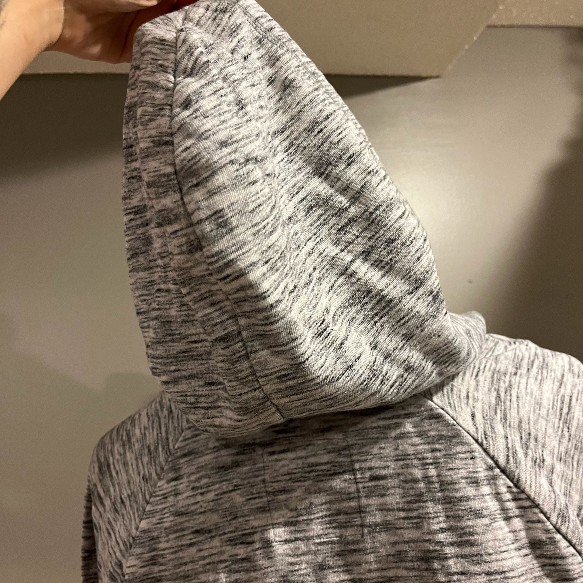 Mossimo Supply Co. Marled Gray Funnel Neck Hoodie Sweatshirt Women’s Large 6