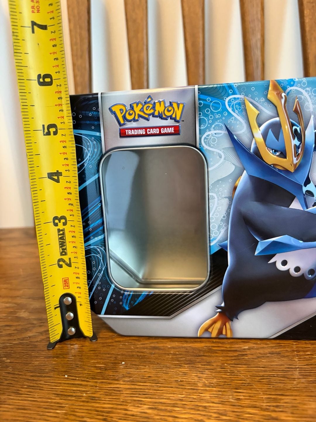 Pokemon TCG V Strikers Tin Empoleon V Empty Trading Card Tin 2