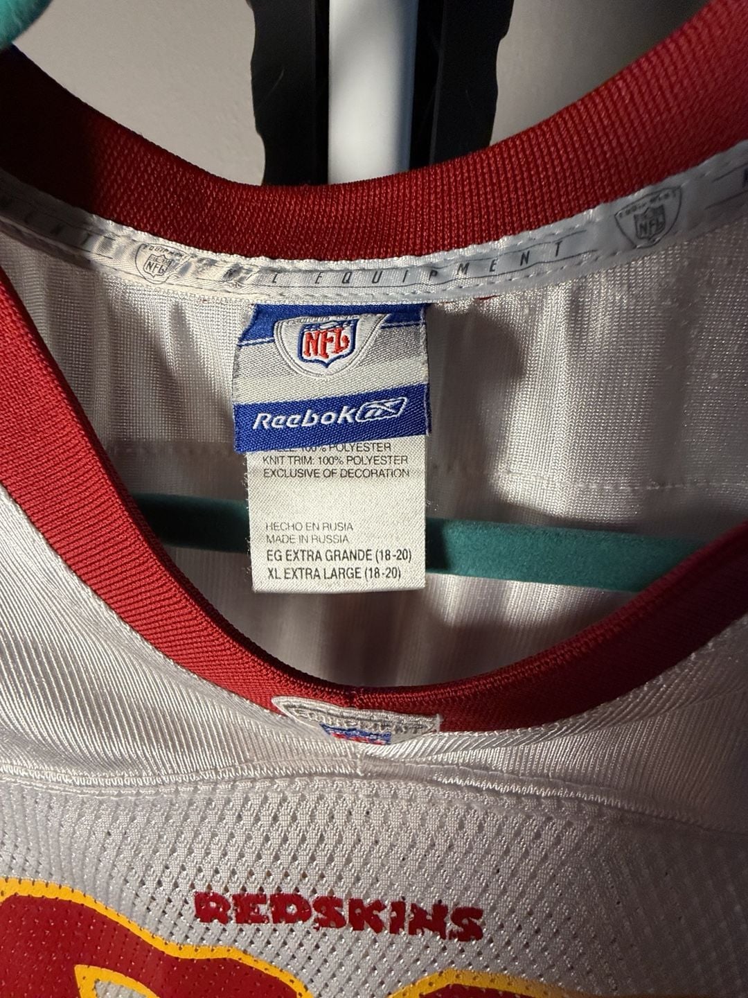 Reebok Washington Redskins Clinton Portis 26 Jersey XL White NFL 4