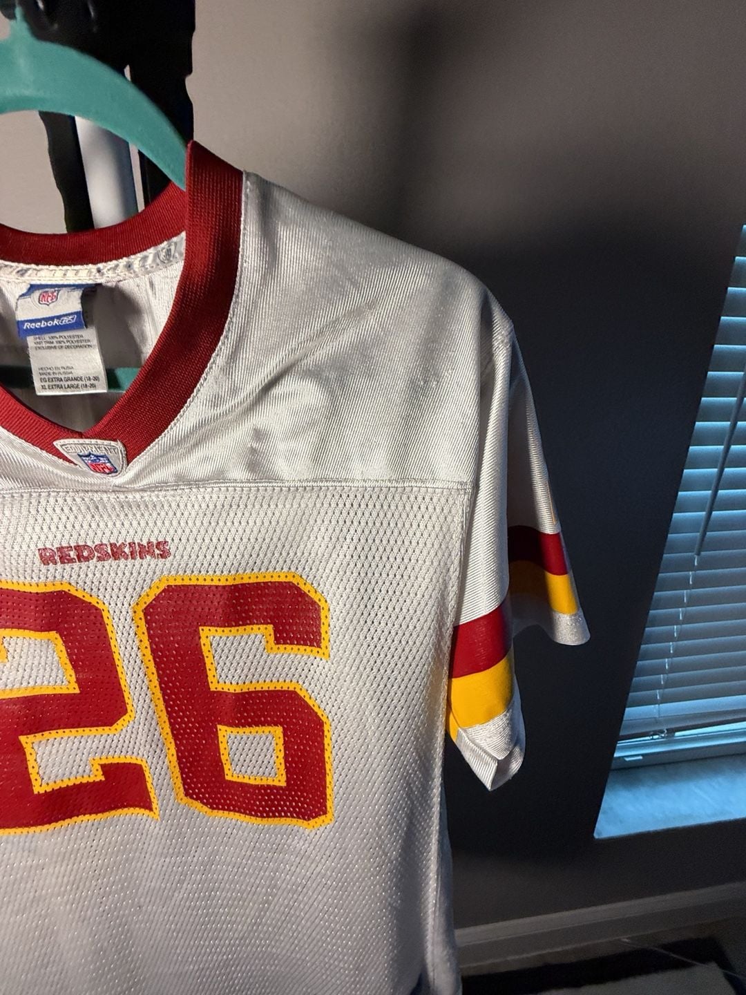 Reebok Washington Redskins Clinton Portis 26 Jersey XL White NFL 6
