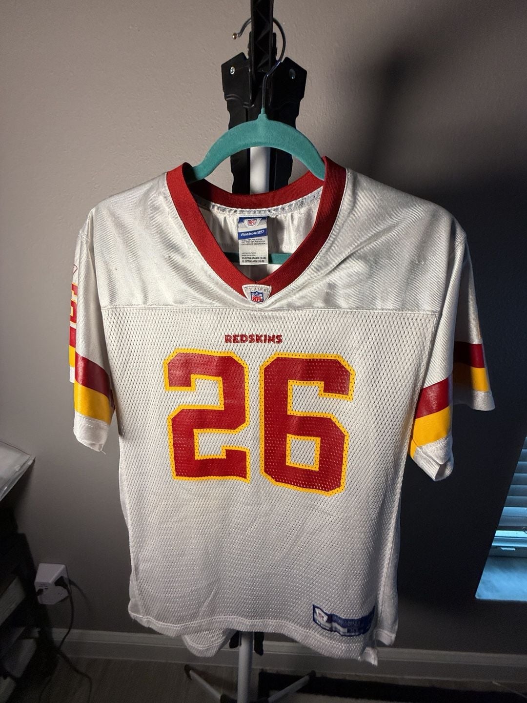 Reebok Washington Redskins Clinton Portis 26 Jersey XL White NFL 7