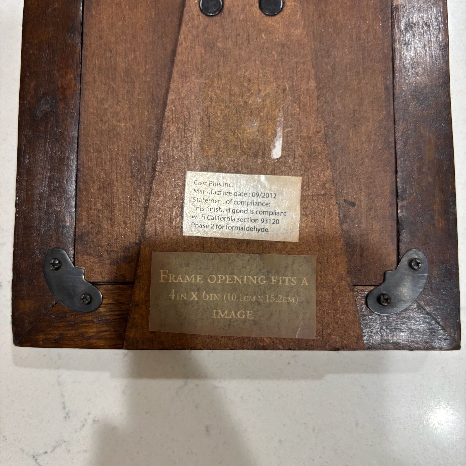 World Market Carved Wood Picture Frame Size 4 X 6 Dark Wood 8