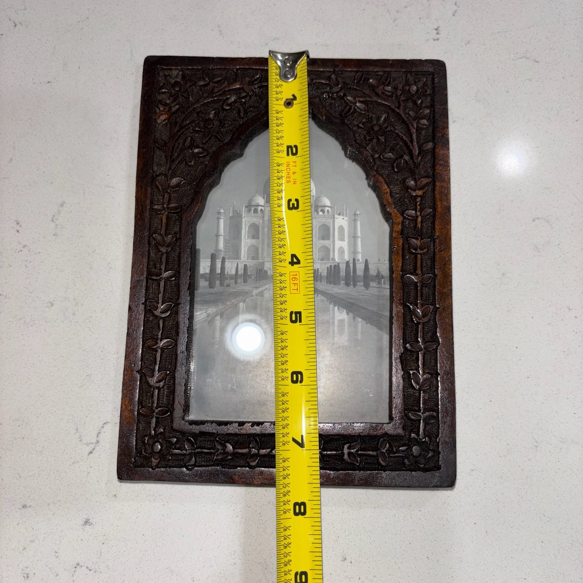 World Market Carved Wood Picture Frame Size 4 X 6 Dark Wood 10
