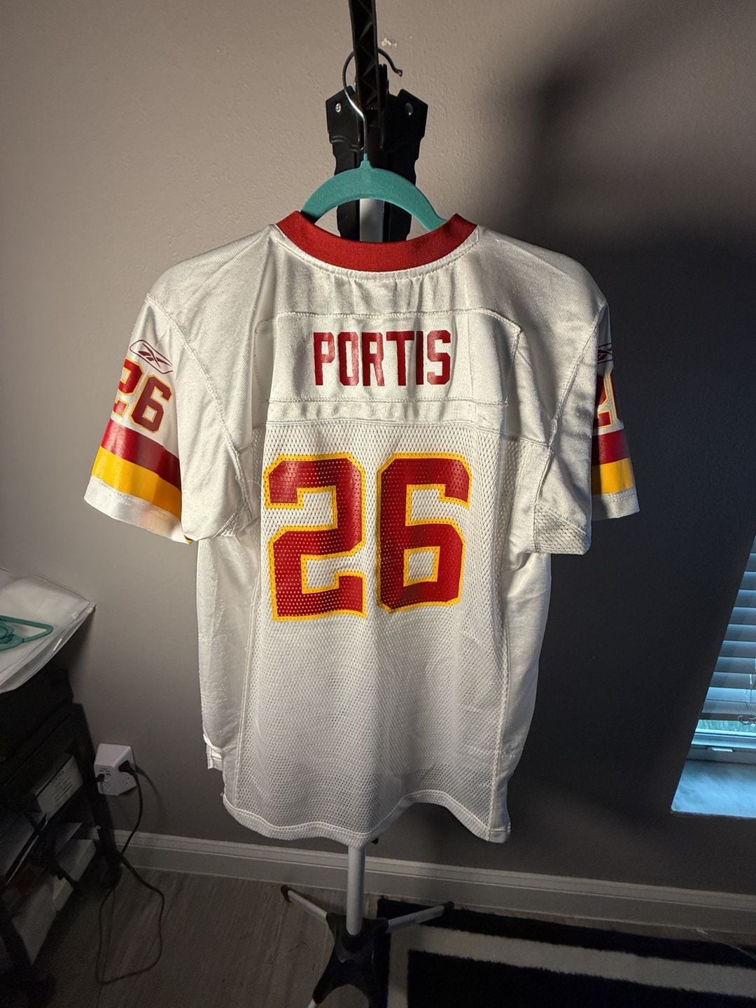 Reebok Washington Redskins Clinton Portis 26 Jersey XL White NFL 8