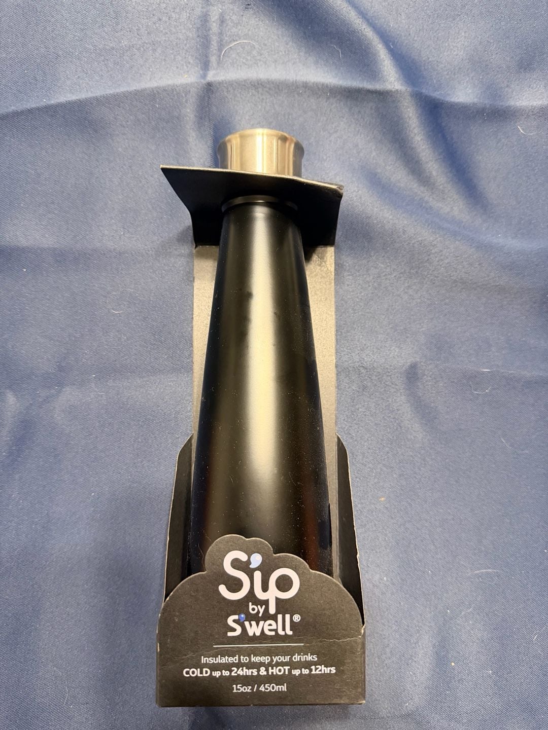 Sip By S'well Water Bottle 15oz Black Licorice 1