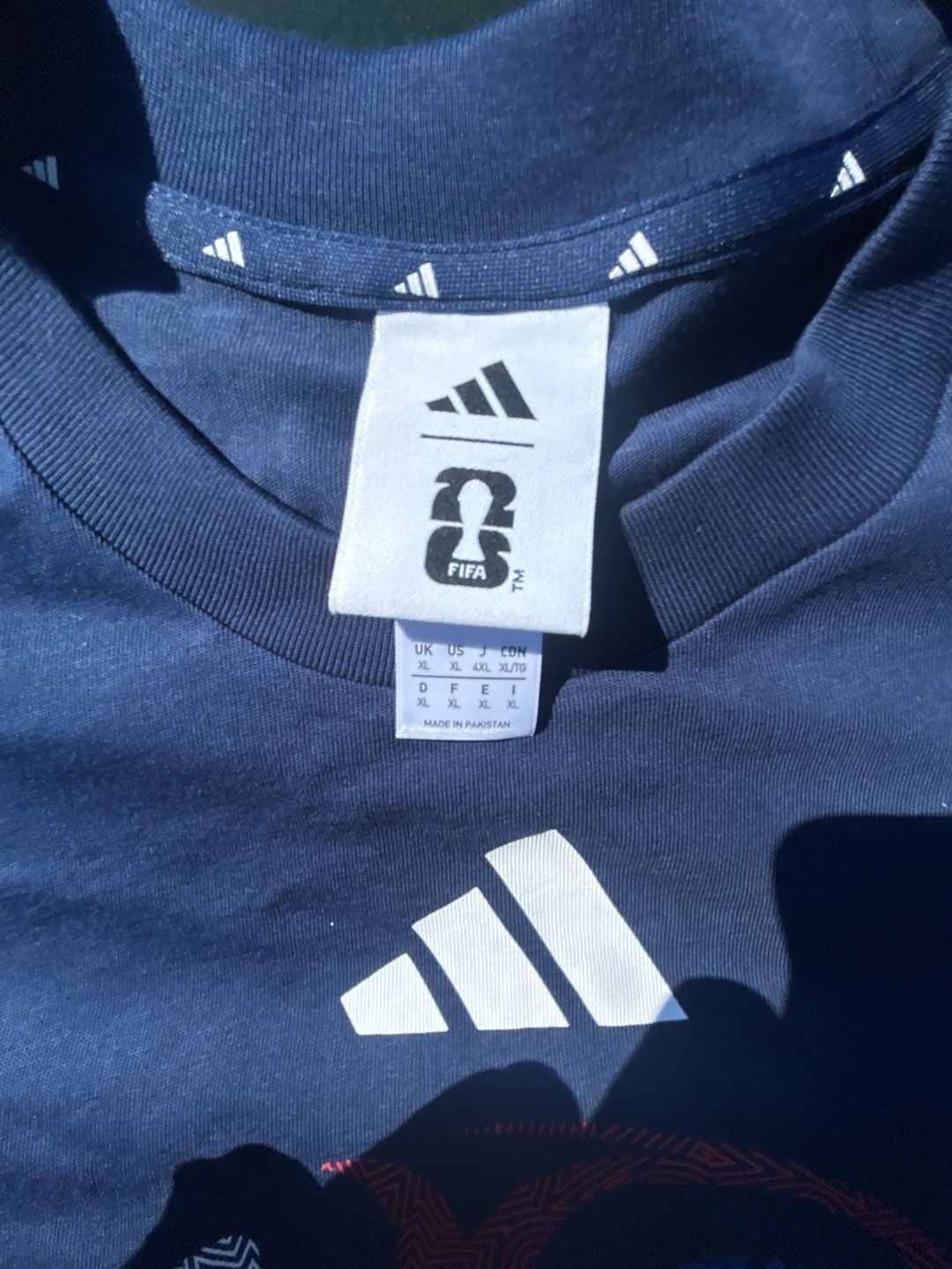 Adidas FIFA World Cup USA T-Shirt Size XL Blue Graphic Tee 3