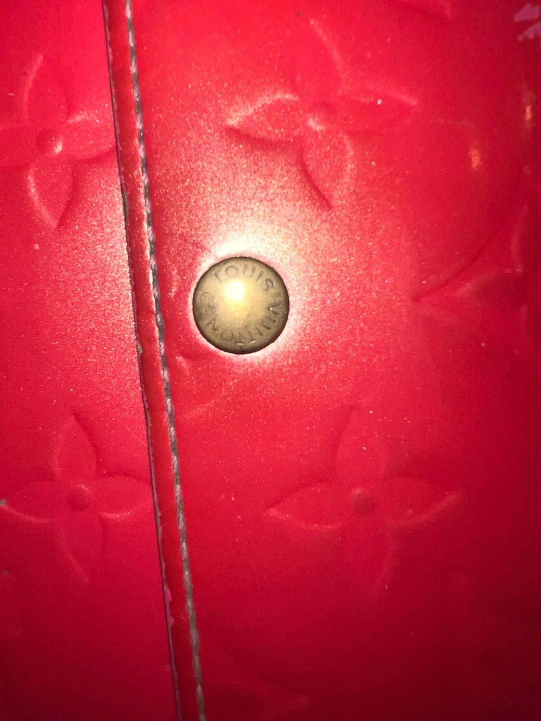 Louis Vuitton Monogram Vernis Sarah Wallet Red Patent Leather 3