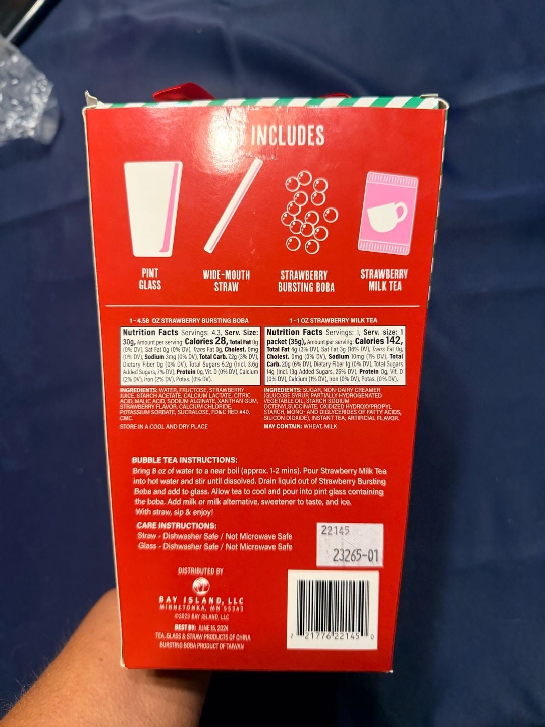 Bay Island Bursting Boba Bubble Tea Gift Set Strawberry 2